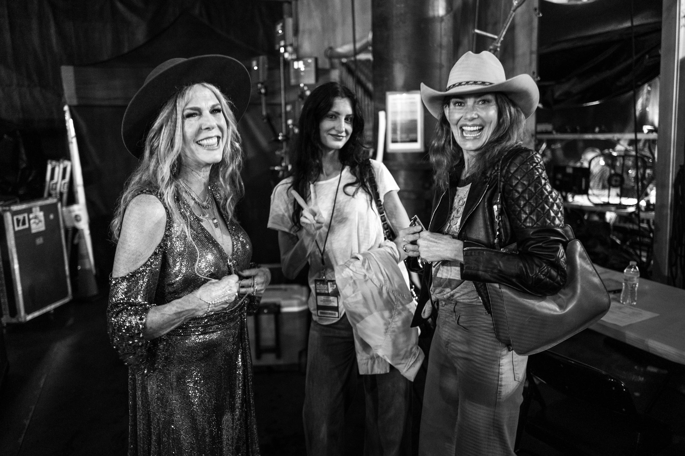 Faith Hill, Audrey McGraw, and Rita Wilson backstage at CMA Fest 2025 at Nissan Stadium in Nashville, Tennessee on June 6, 2025 | Source: Getty Images
