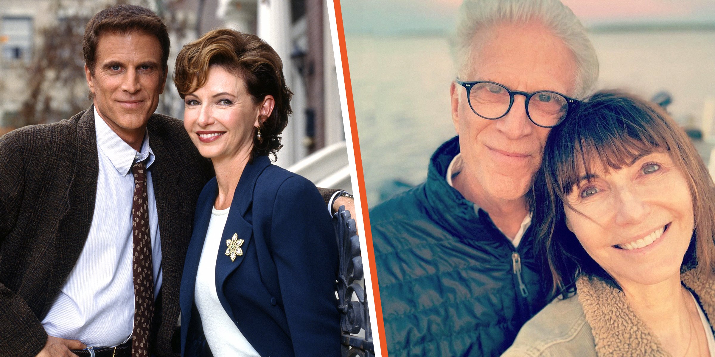 Ted Danson and Mary Steenburgen, 1996 and 2019 | Source: Instagram.com/mary_steenburgen | Getty Images