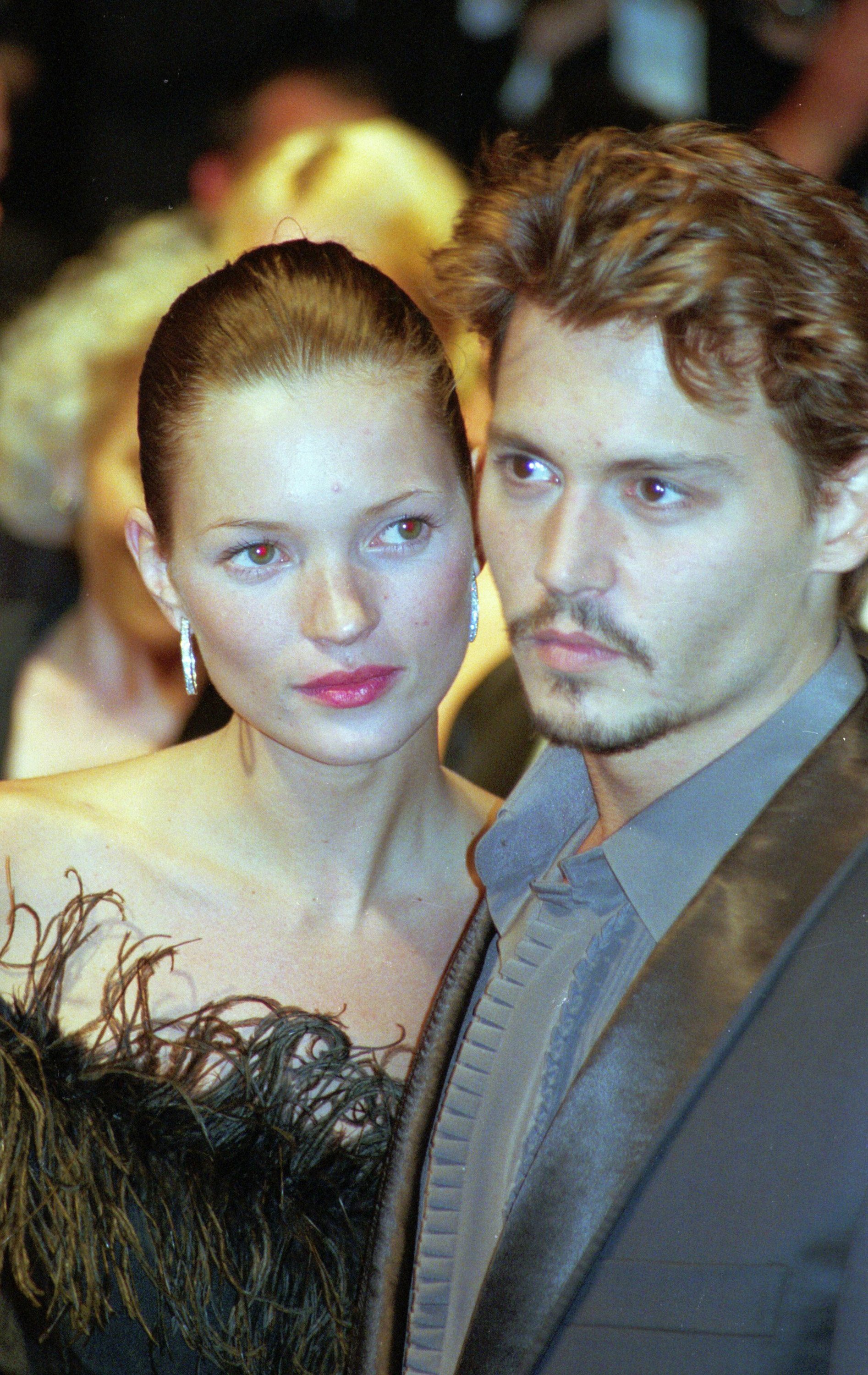 Johnny Depp and Kate Moss in Cannes, France on May 21, 1998 | Source: Getty Images 