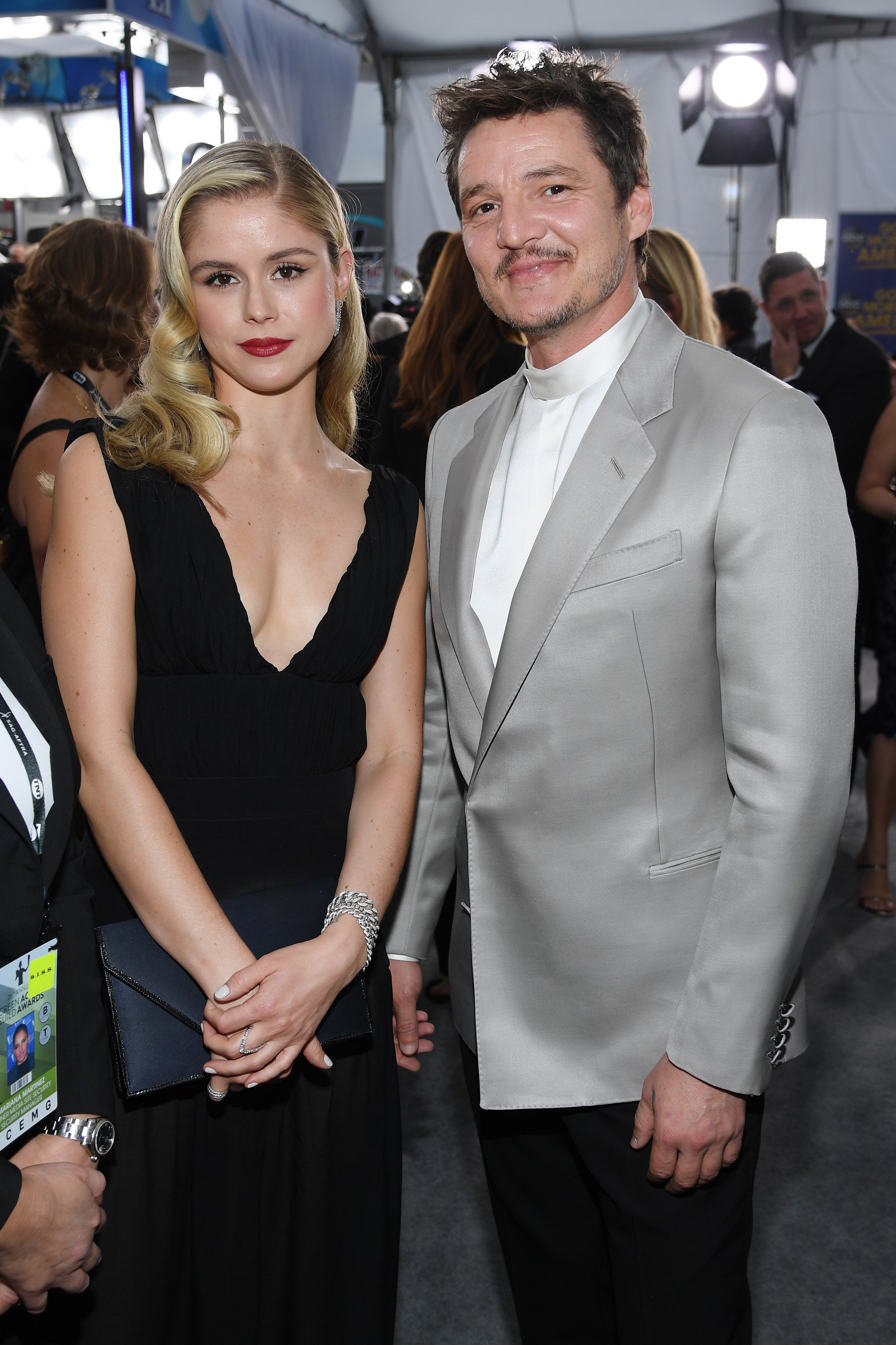 Erin Moriarty and Pedro Pascal at the 26th Annual Screen Actors Guild Awards in Los Angeles on January 19, 2020 | Source: Getty Images