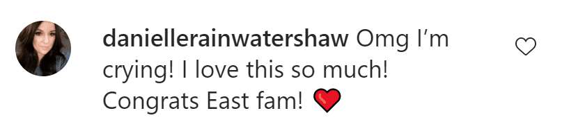Fans are excited following the birth of the new East baby. | Source: Instagram/Shawn Johnson