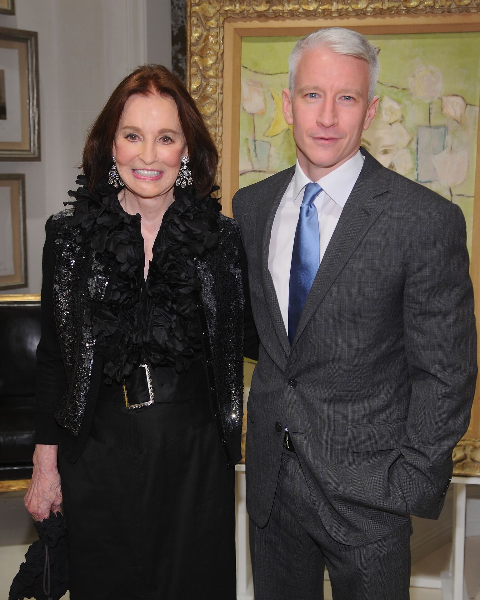 Gloria Vanderbilt and Anderson Cooper at the launch party for "The World Of Gloria Vanderbilt" | Getty Images