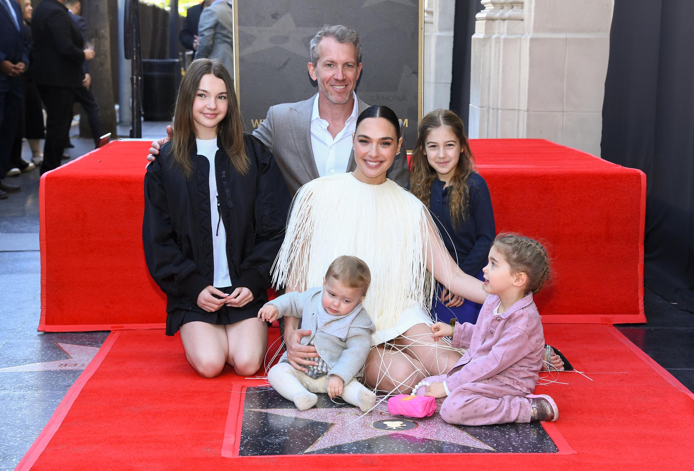 Alma, Ori, Jaron, Gal Gadot, and Maya Varsano in Hollywood, California on March 18, 2025 | Source: Getty Images