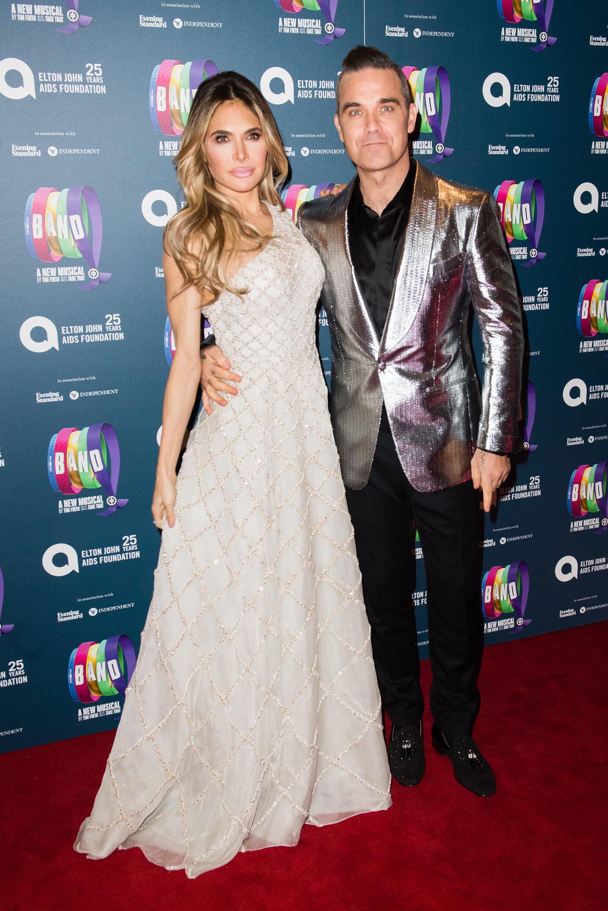 Ayda Field ve Robbie Williams, 04 Aralık 2018'de Londra, İngiltere'de Theatre Royal Haymarket'te |  Kaynak: Getty Images