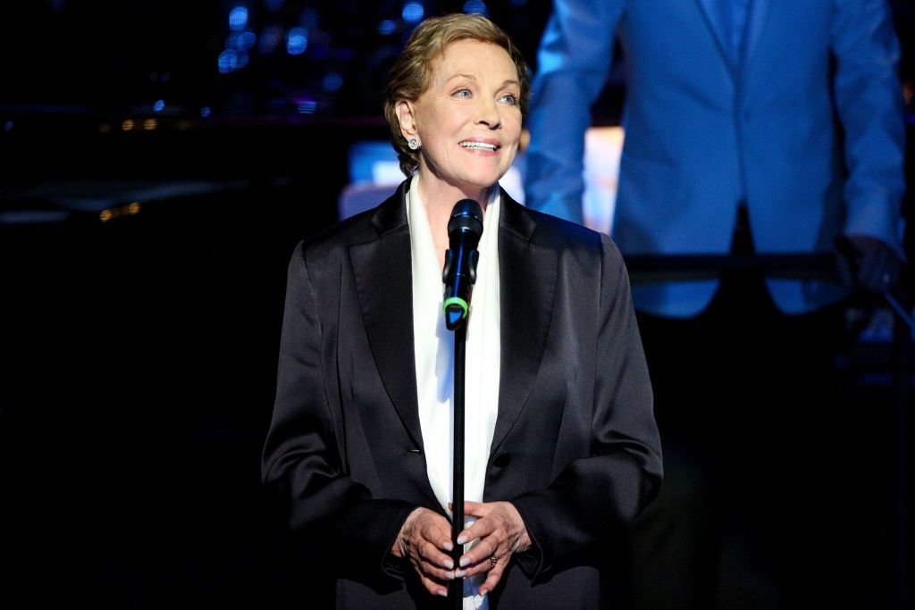 Actress Julie Andrews speaks at Mancini Delivered - A Musical Tribute To Ginny And Henry Mancini at Wallis Annenberg Center for the Performing Arts on April 1, 2017 | Photo: Getty Images