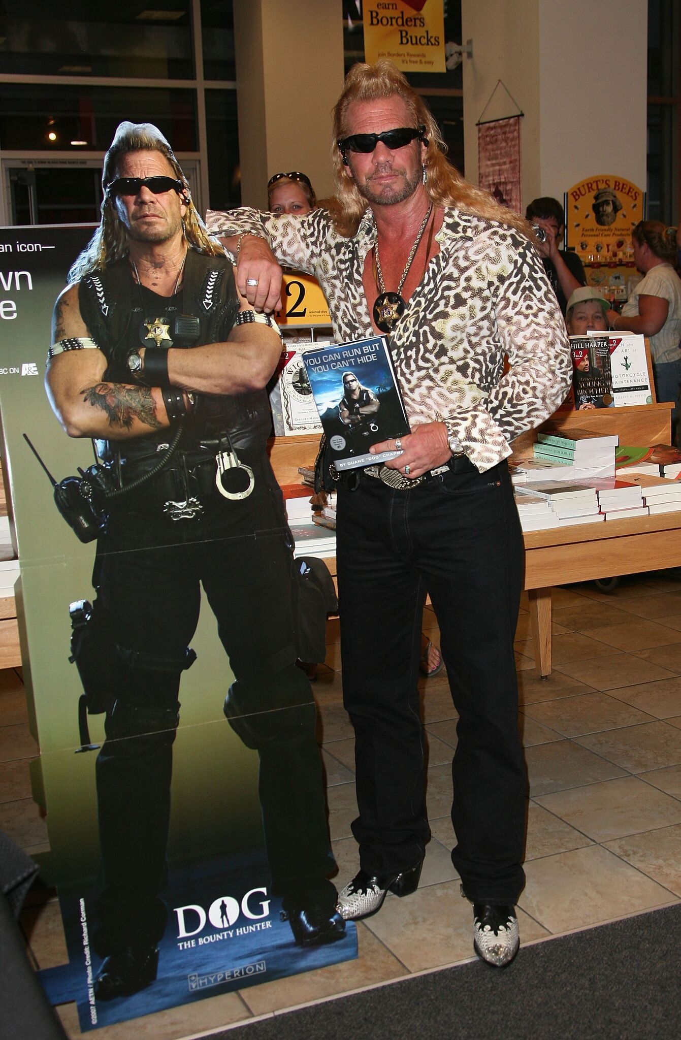  Duane "Dog" Chapman signs copies of his new book at Borders | Getty Images