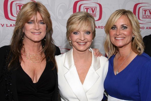Actresses Susan Olsen, Florence Henderson and Maureen McCormick pose backstage at the 5th Annual TV Land Awards held at Barker Hangar on April 14, 2007, in Santa Monica, California. | Source: Getty Images.