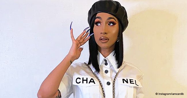 Cardi B Thanks All Her Haters and Licks the Trophy as She Accepts Hip-Hop Artist of the Year 2019