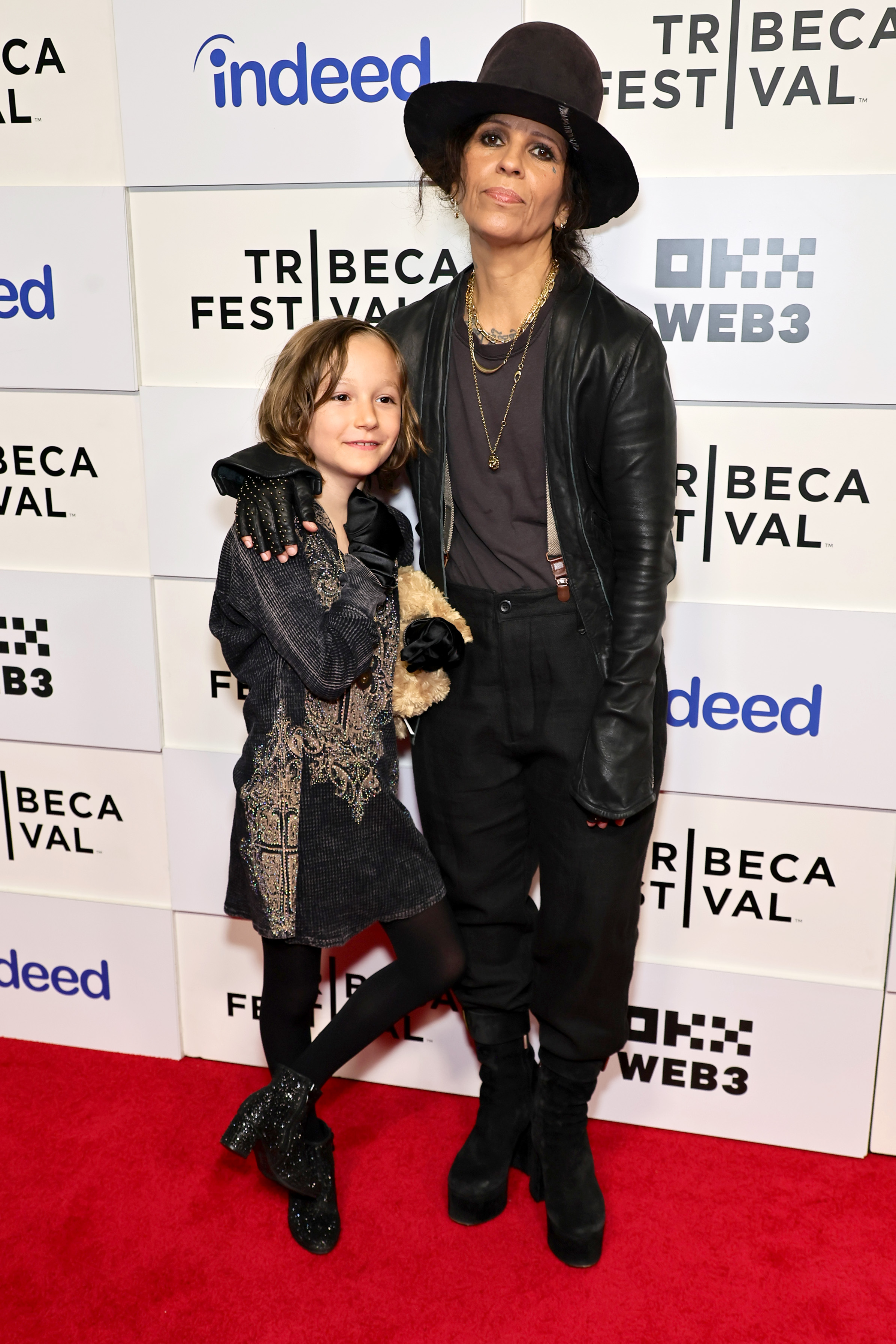 Rhodes Emilio Gilbert Perry and Linda Perry at the premiere of "Linda Perry: Let It Die Here" during the Tribeca Festival in New York City on June 6, 2024 | Source: Getty Images