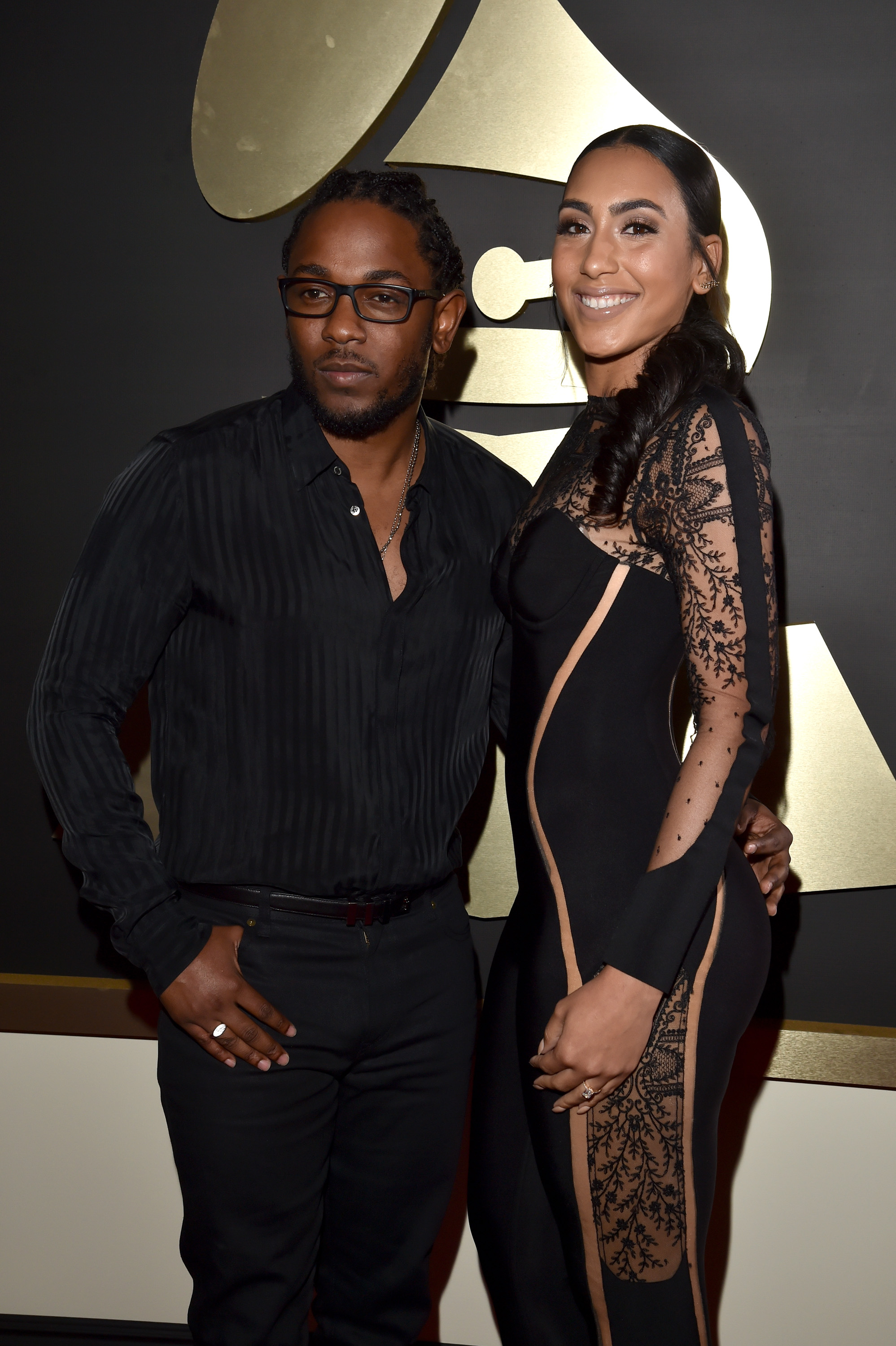 Kendrick Lamar and Whitney Alford attend the 58th Grammy Awards on February 15, 2016, in Los Angeles, California. | Source: Getty Images