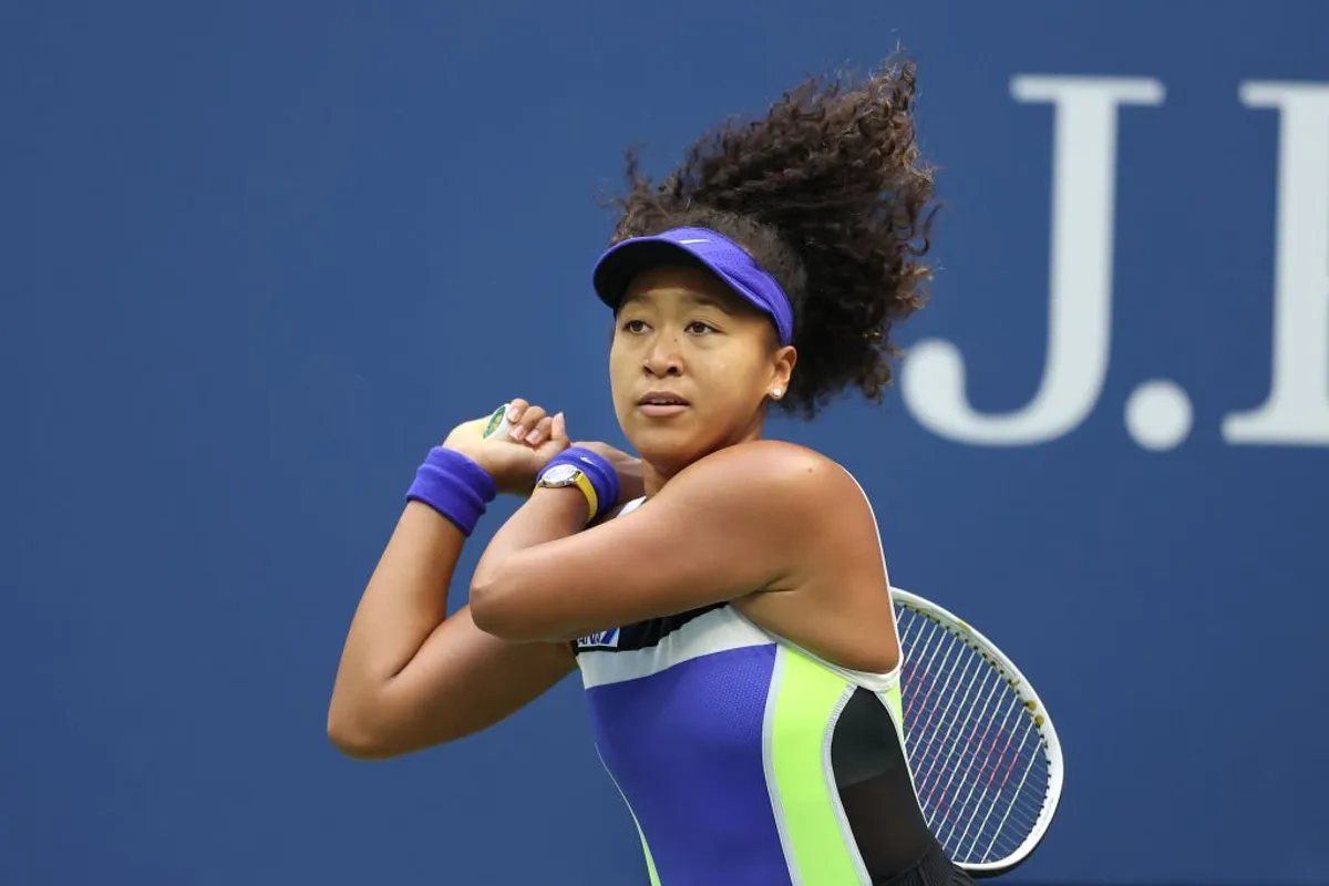 Naomi Osaka plays at the 2020 US Open at the USTA Billie Jean King National Tennis Center on September 12, 2020 in New York City. | Photo:  Getty Images