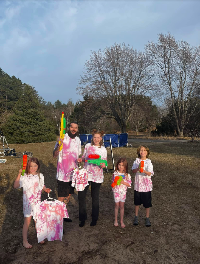 Julia Ling, Michael Miller, and their children, from a post dated June 16, 2024 | Source: Facebook/JuliaRoseLing