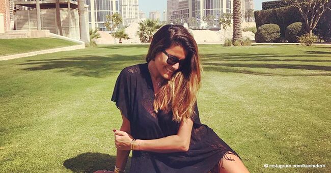 Karine Ferri a partagé une photo dans une robe ultra transparente qui a causé une vive réaction chez ses fans