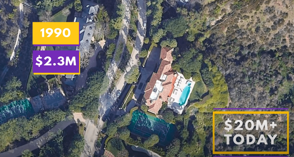 Cookie and Magic Johnson's Beverly Hills mansion from a YouTube video posted in May 2021 | Photo: YouTube/TheRichest
