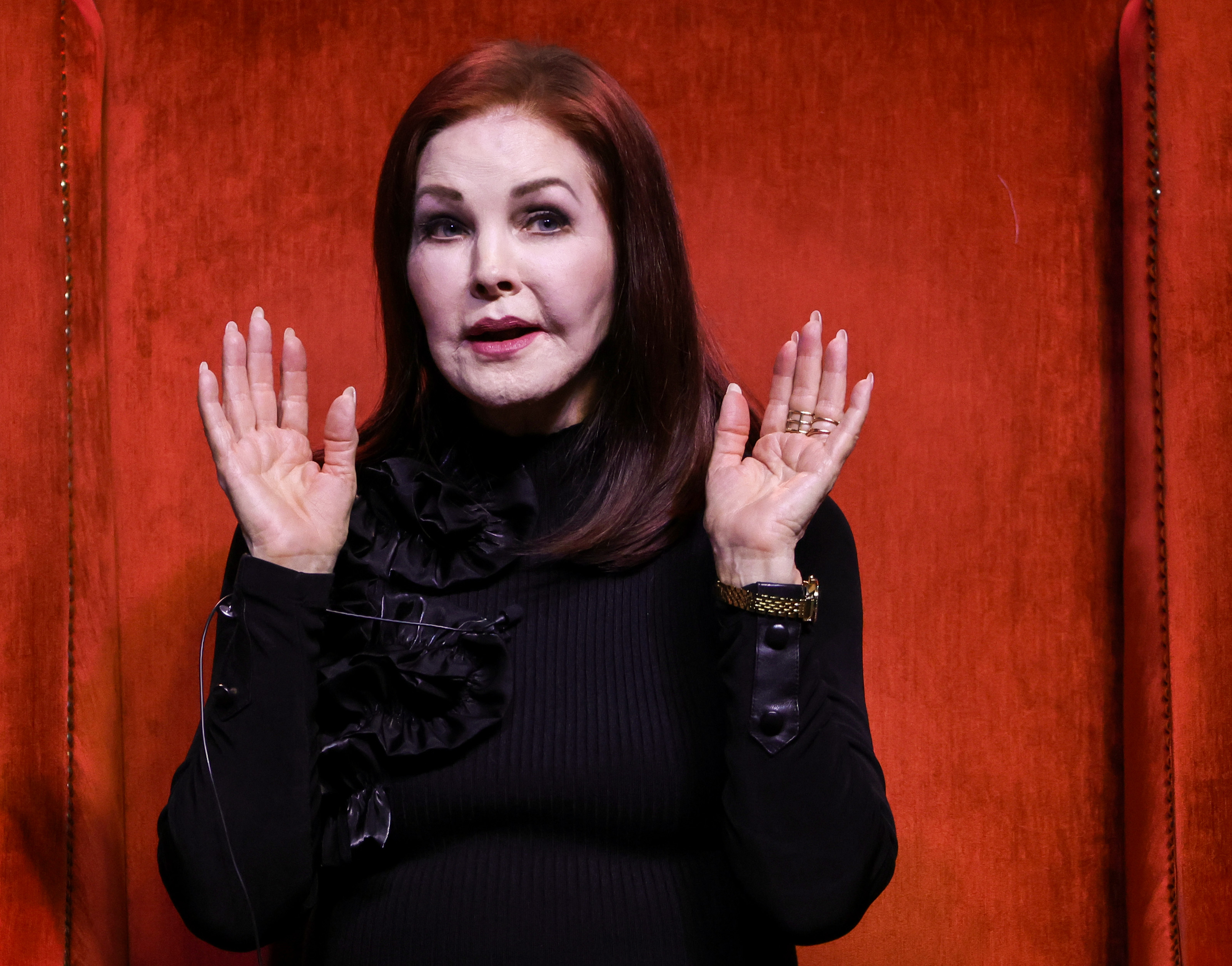 Priscilla Presley speaks at the South Point Hotel, Casino & Spa on November 15, 2024, in Las Vegas, Nevada | Source: Getty Images
