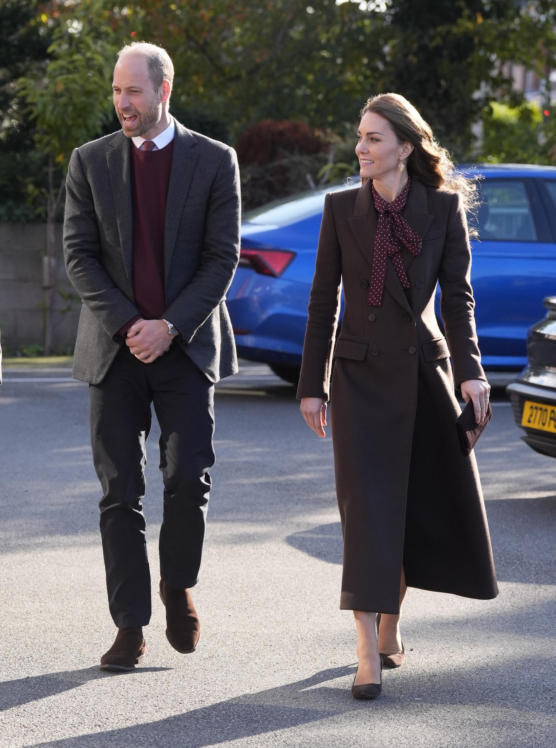 Prince William and Catherine, Princess of Wales arrive for a visit to Southport Community Centre on October 10, 2024 in Southport, England | Source: Getty Images