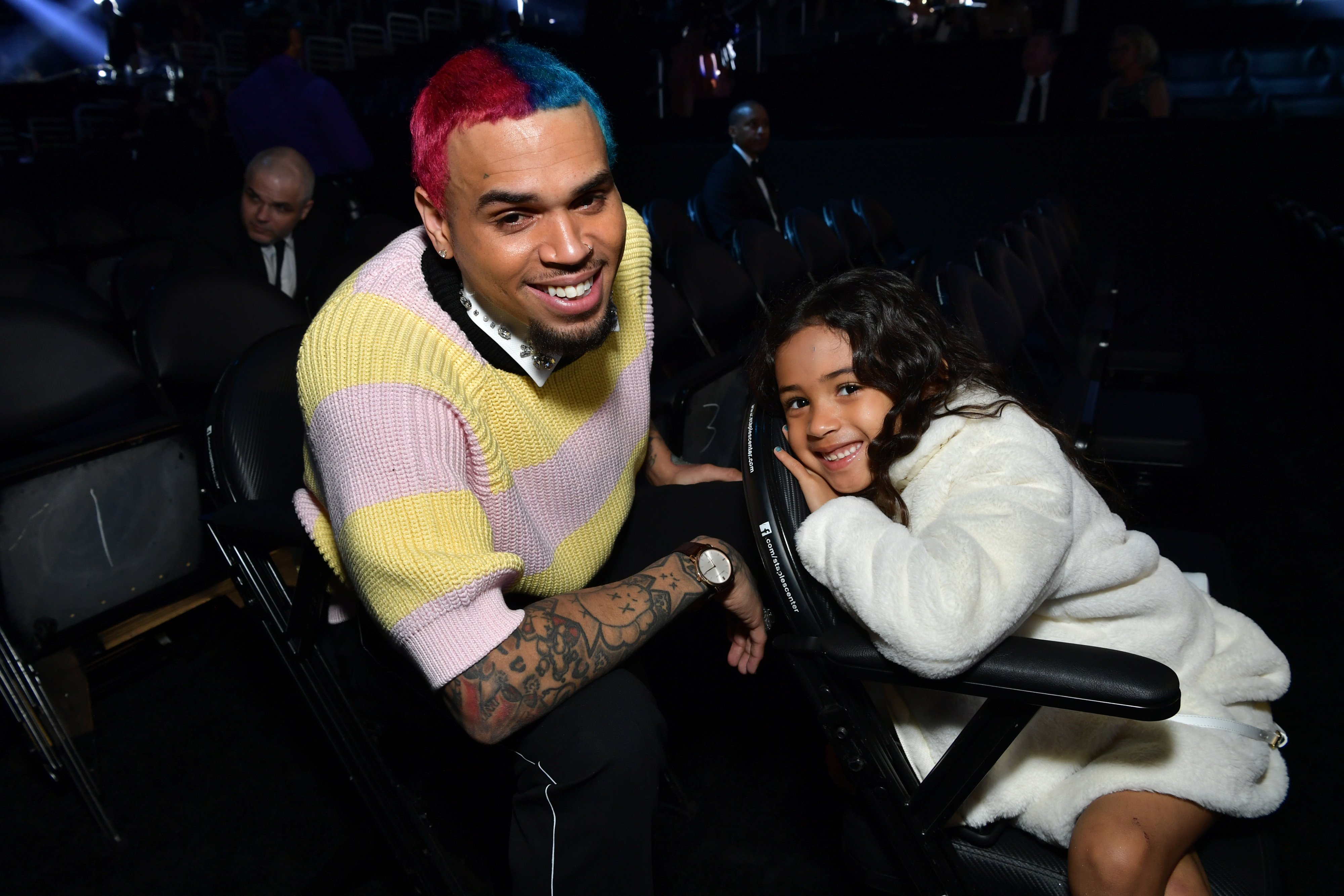 Chris Brown and his daughter, Royalty at the Grammy Awards in January 2020. | Photo: Getty Images