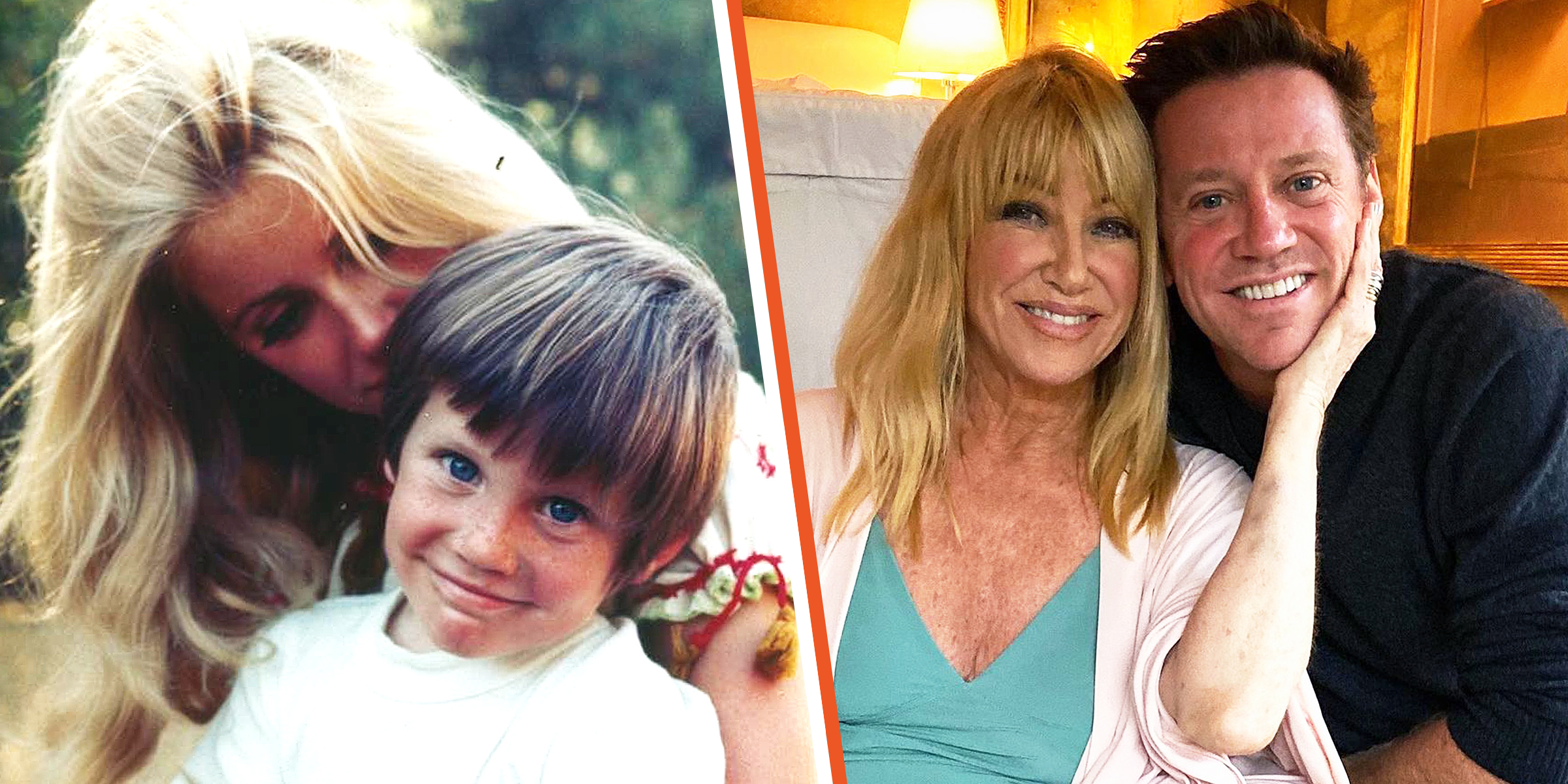 Suzanne Somers and her son Bruce | Instagra,.com/Bruce Somers Jr. | Getty Images