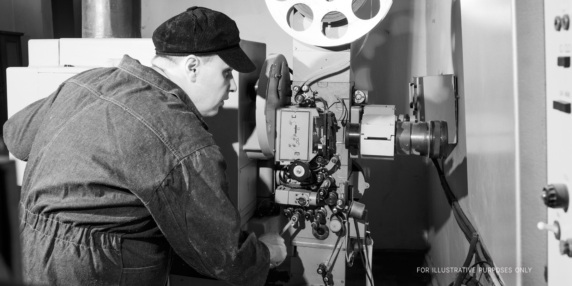 Cinema projectionist. | Source: Shutterstock