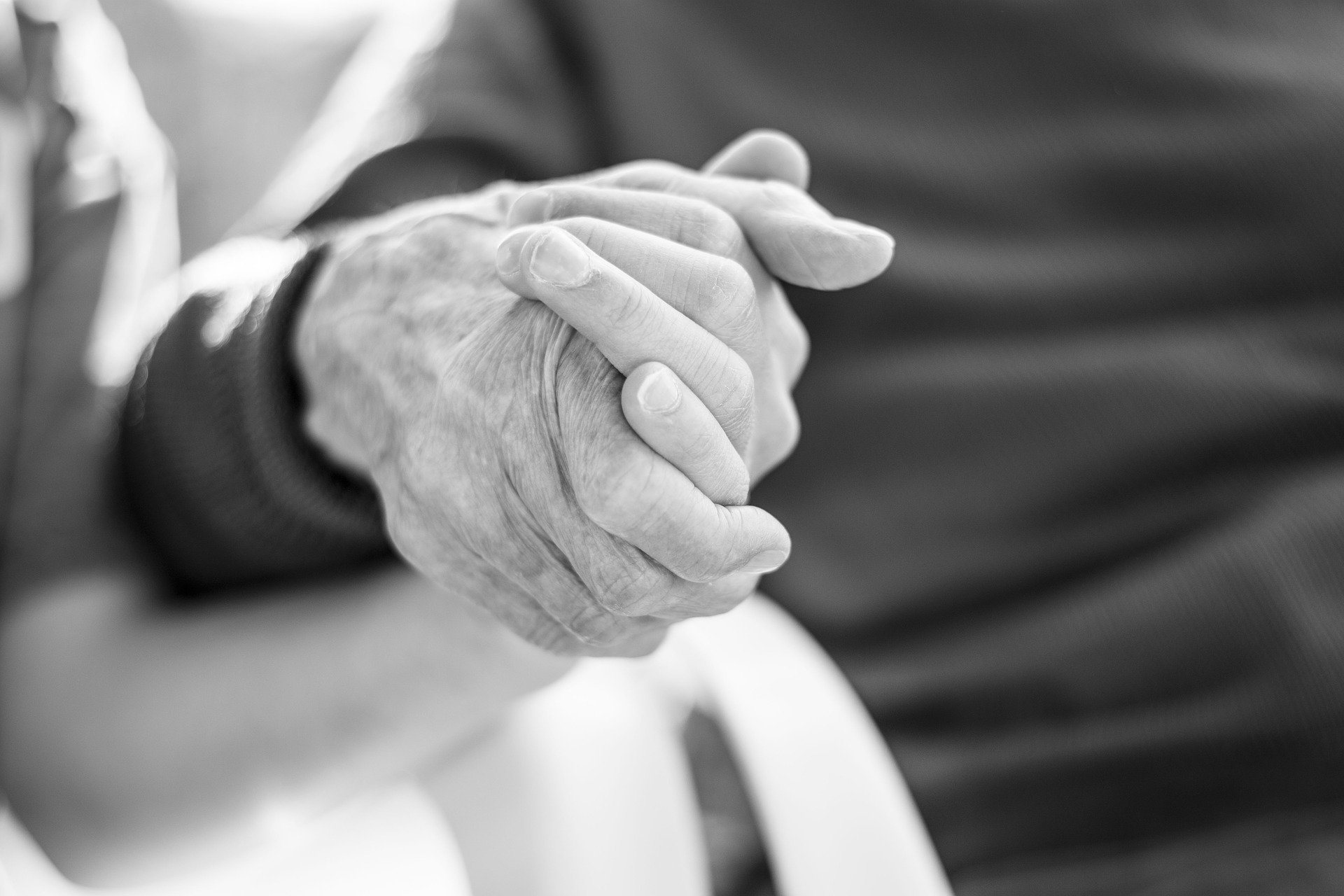 Two people holding hands. | Source: Pixabay/ MiVargof 