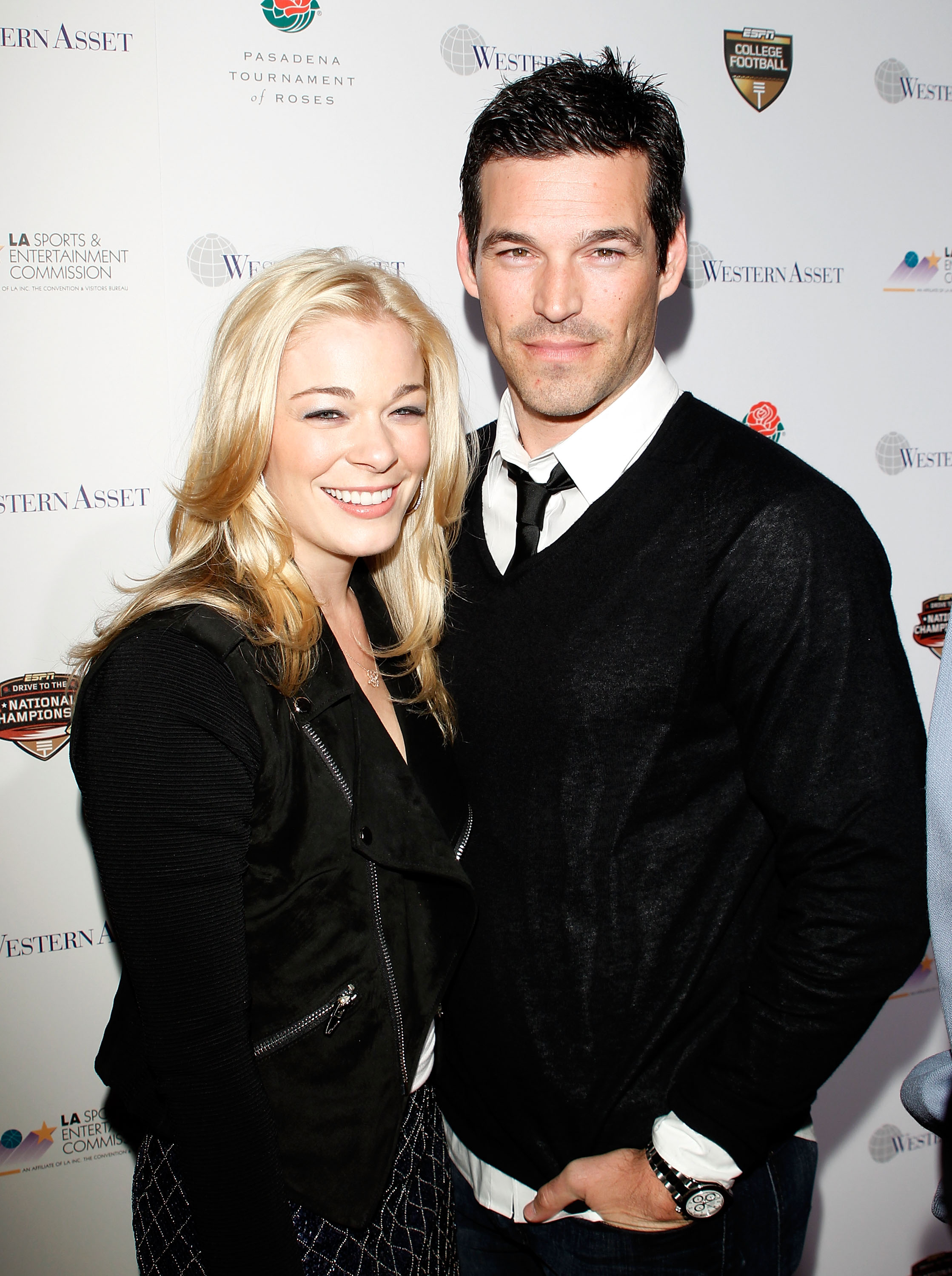 LeAnn Rimes and the actor at the 2010 Official BCS National Championship Party on January 6 in Pasadena, California. | Source: Getty Images