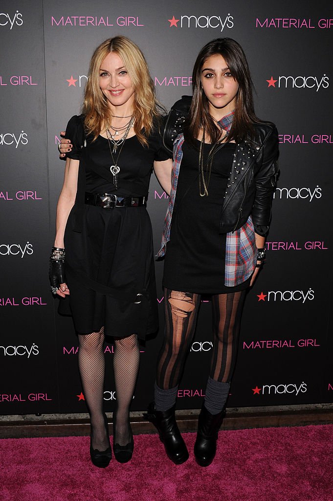 Madonna and daughter Lourdes Leon attends the "Material Girl" collection launch at Macy's Herald Square on September 22, 2010 in New York City. | Source: Getty Images