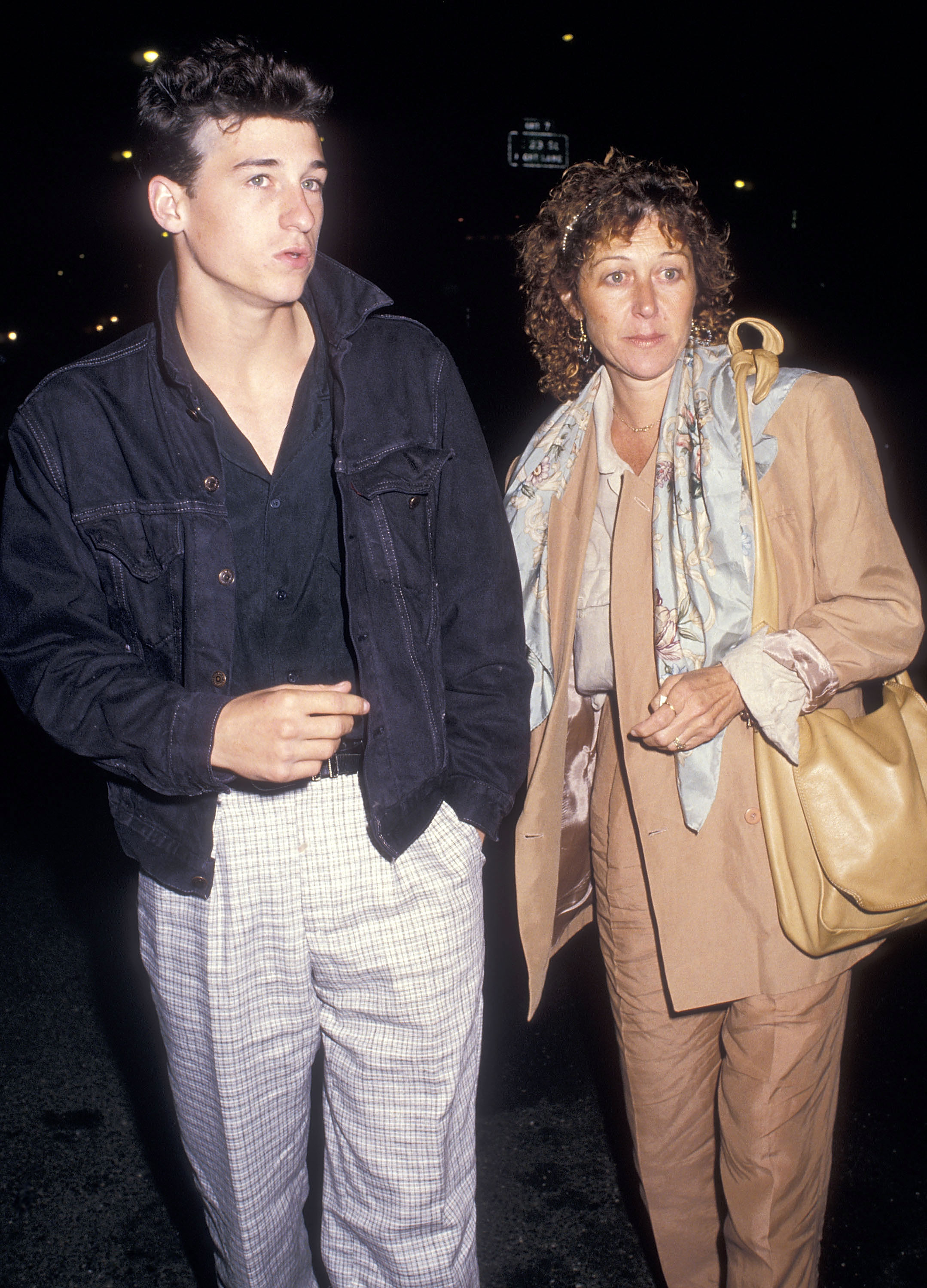 Patrick Dempsey and ex-wife Rocky Parker on August 24, 1987, at the Baronet Theater in New York City. | Source: Getty Images