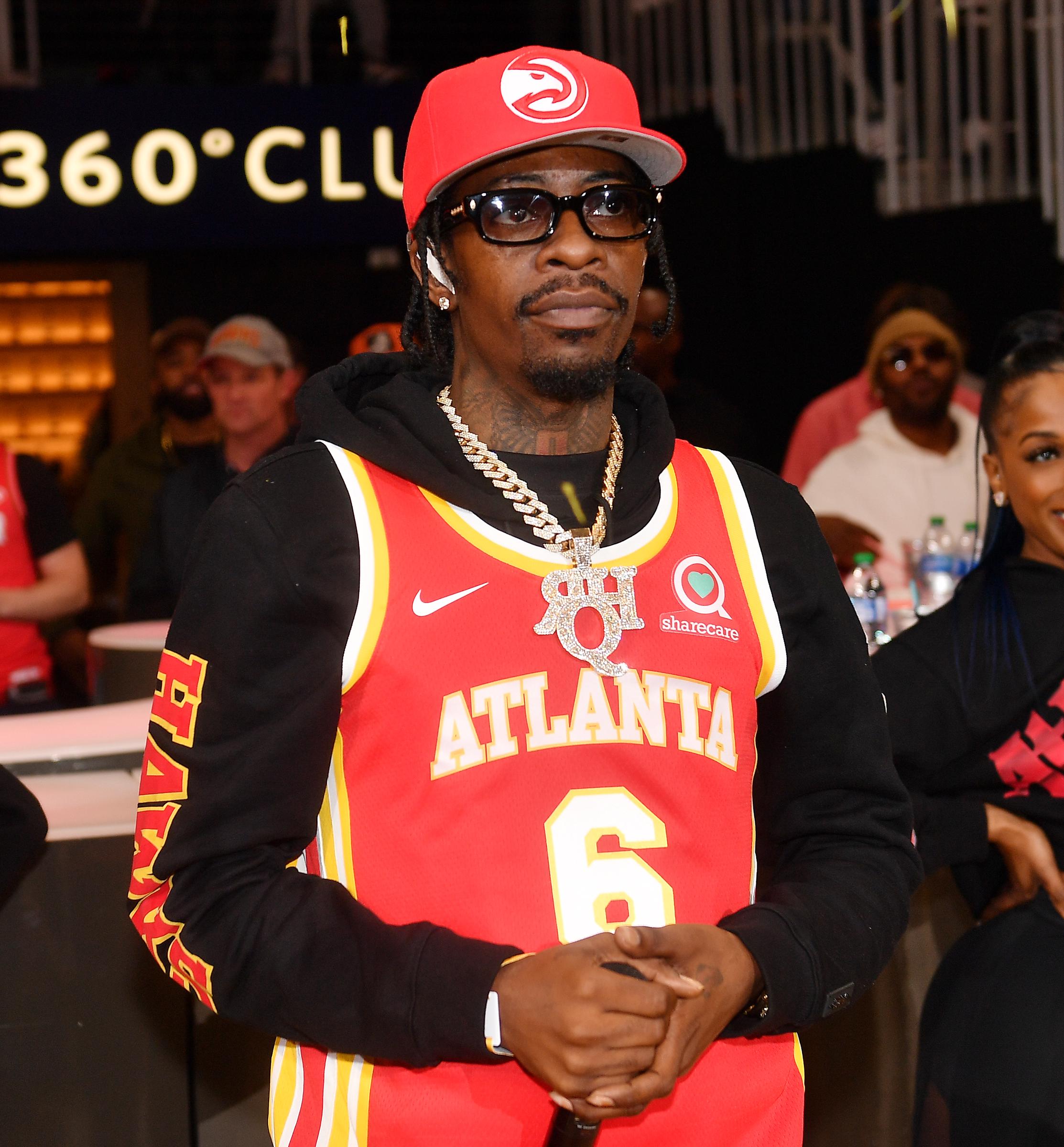 Rich Homie Quan performing during game six of the Eastern Conference First Round Playoffs between the Atlanta Hawks and the Boston Celtics in Atlanta, Georgia on April 27, 2023 | Source: Getty Images