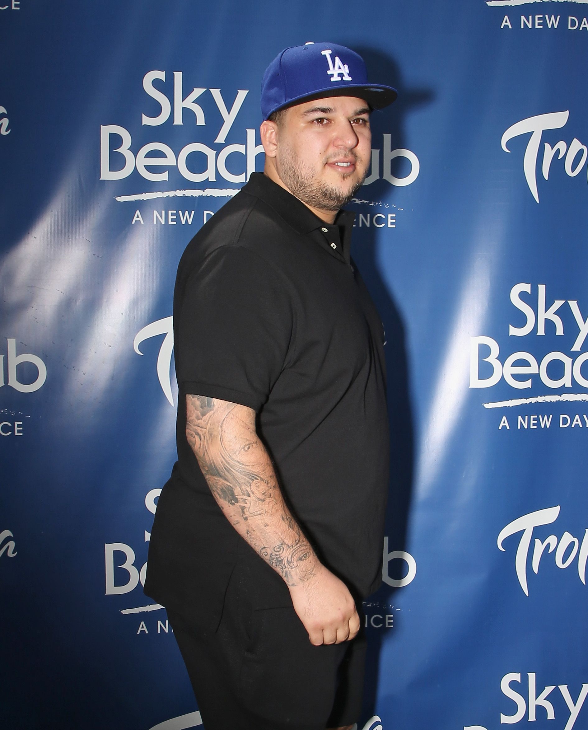 Rob Kardashian arrives at an event for the Sky Beach Club, in Las Vegas, Nevada on May 28, 2016 | Source: Gabe Ginsberg/Getty Images