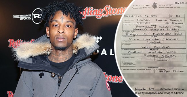 21 Savage's birth certificate reportedly revealed and he was not born in USA