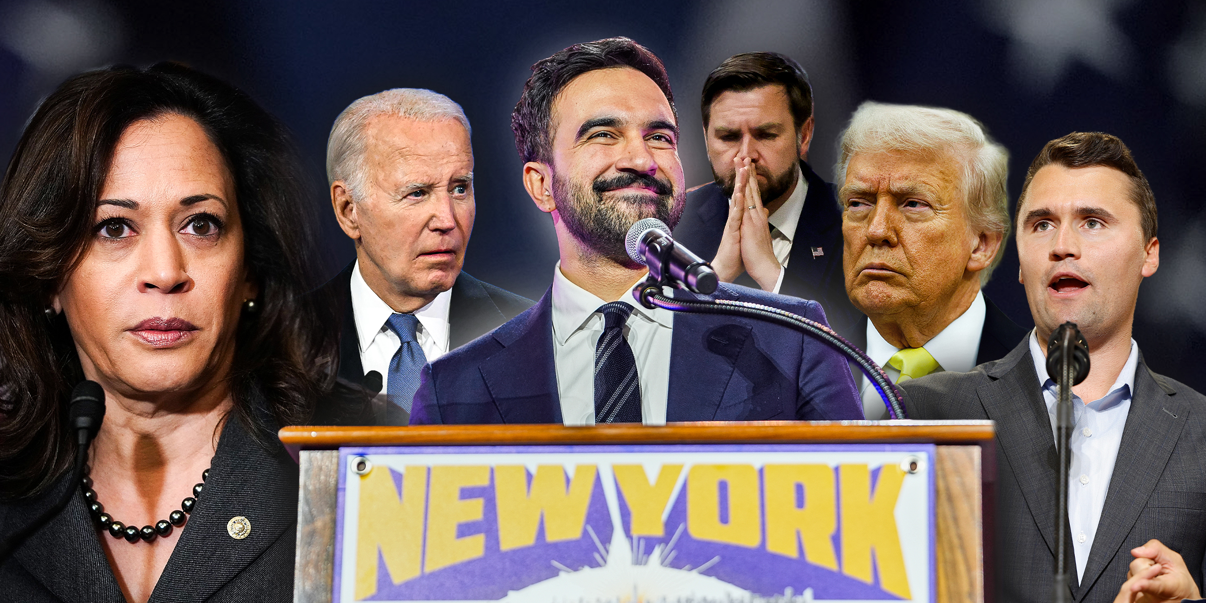 Kamala Harris | Joe Biden | Zohran Mamdani | JD Vance | Donald Trump | Charlie Kirk | Source: Getty Images