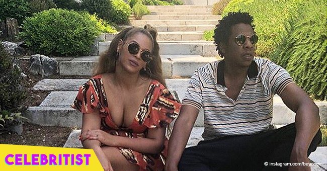 Beyoncé and Jay-Z spotted driving a vintage red convertible in Italy in new video