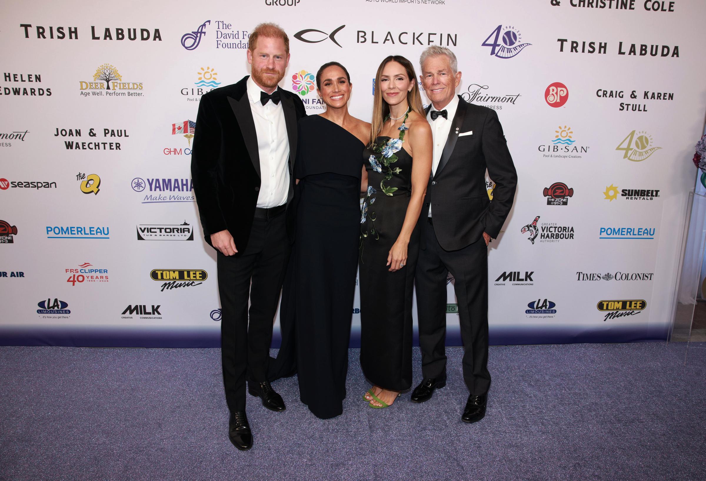 Harry and Meghan's attendance also underscored their longstanding connection to David Foster and Katharine McPhee. Foster previously helped arrange the Sussexes' stay on Vancouver Island in 2019, shortly before their decision to step back as senior working royals. | Source: Getty Images
