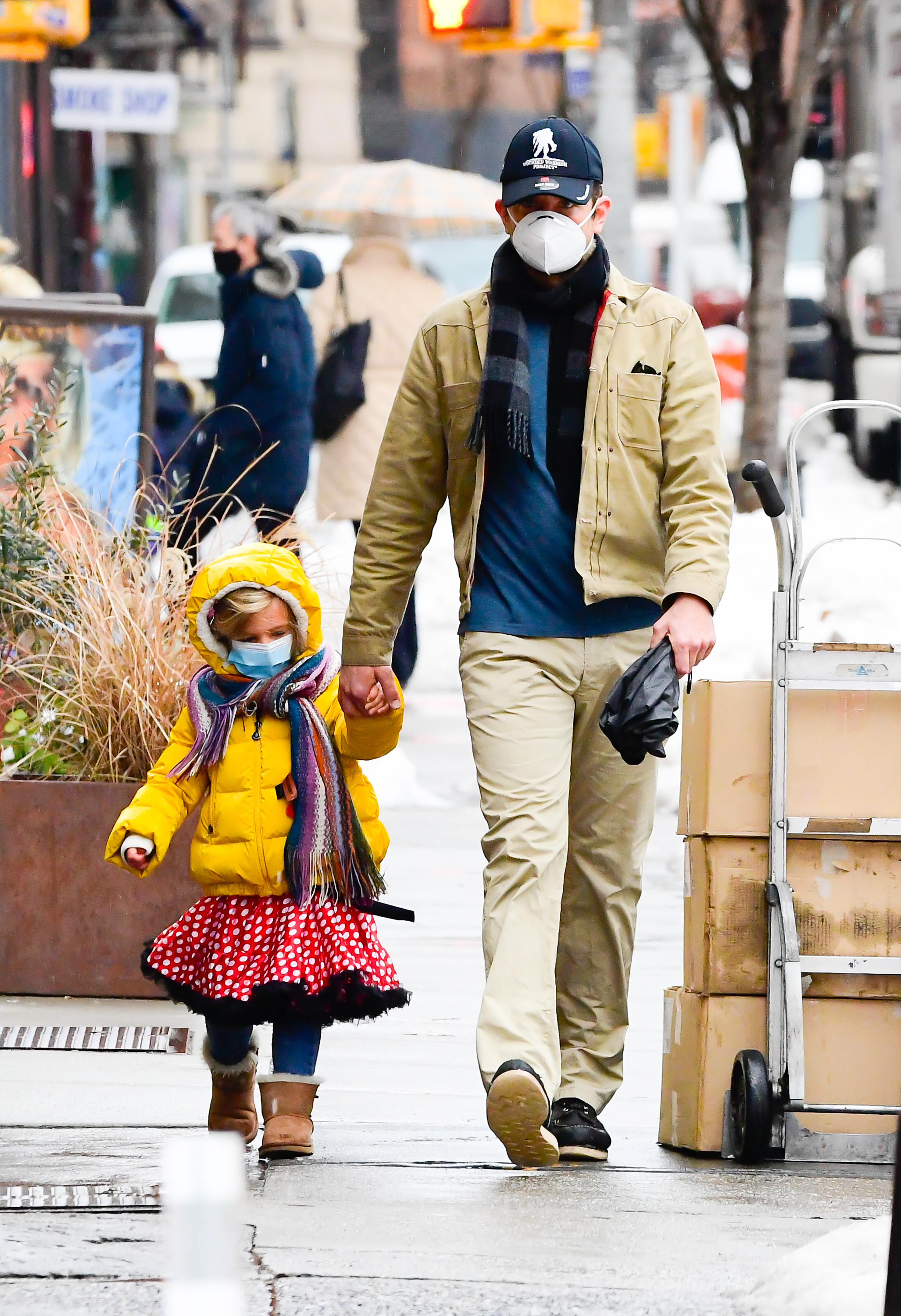 Bradley Cooper and Lea De Seine are seen walking in Soho on February 5, 2021, in New York City. | Source: Getty Images