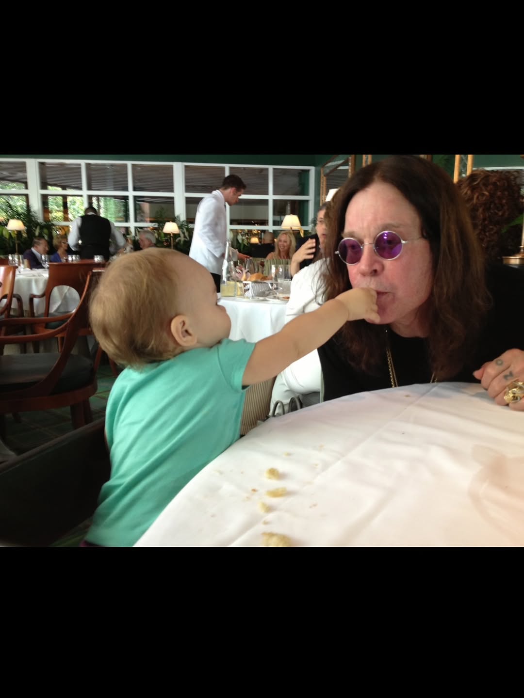 Minnie Theodora and Ozzy Osbourne from a post dated July 24, 2025. | Source: Instagram/lisastelly