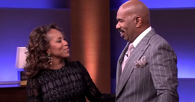 A picture of Steve Harvey and his wife, Marjorie | Photo: YouTube/Steve TV Show 