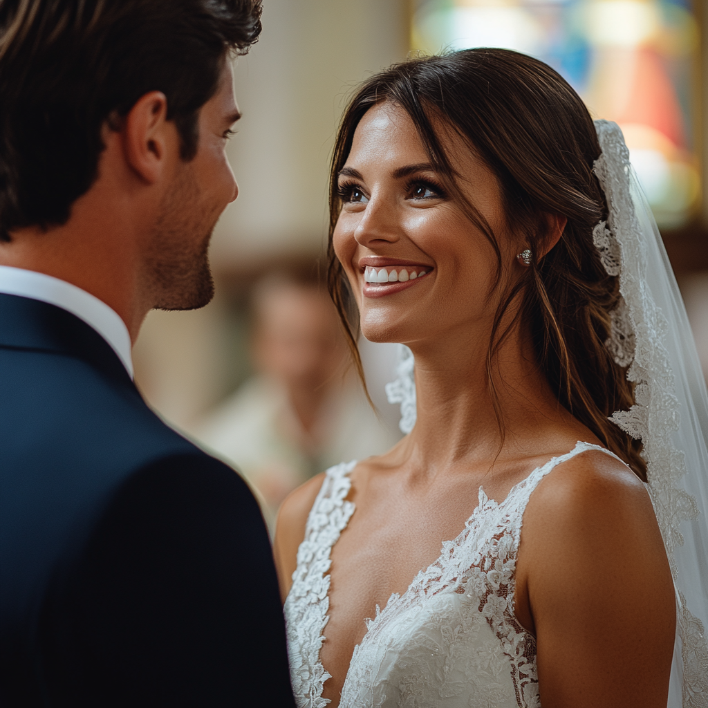 A bride and groom at the altar | Source: Midjourney