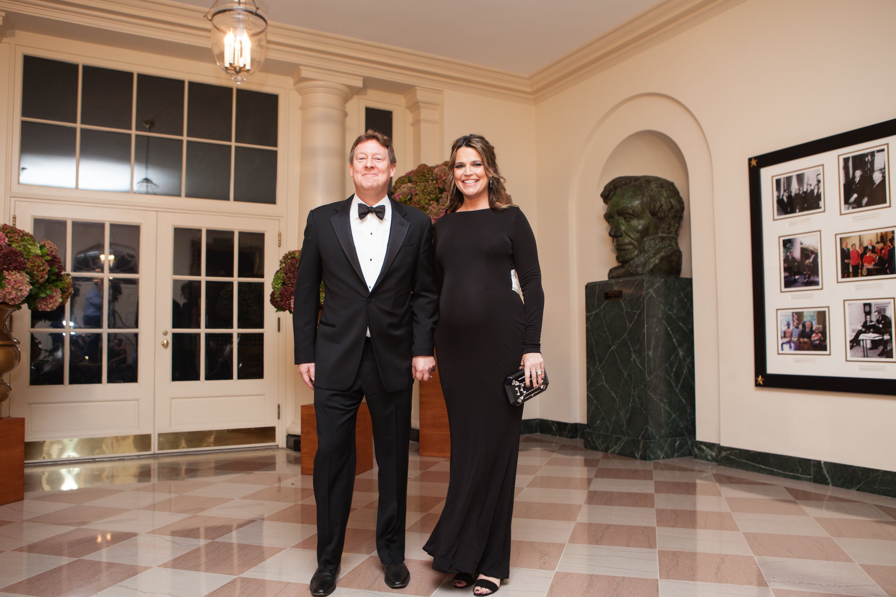 Savannah Guthrie and her husband Michael Feldman, arrive at the White House in Washington, DC, USA on 18 October 2016 | Source: Getty Images