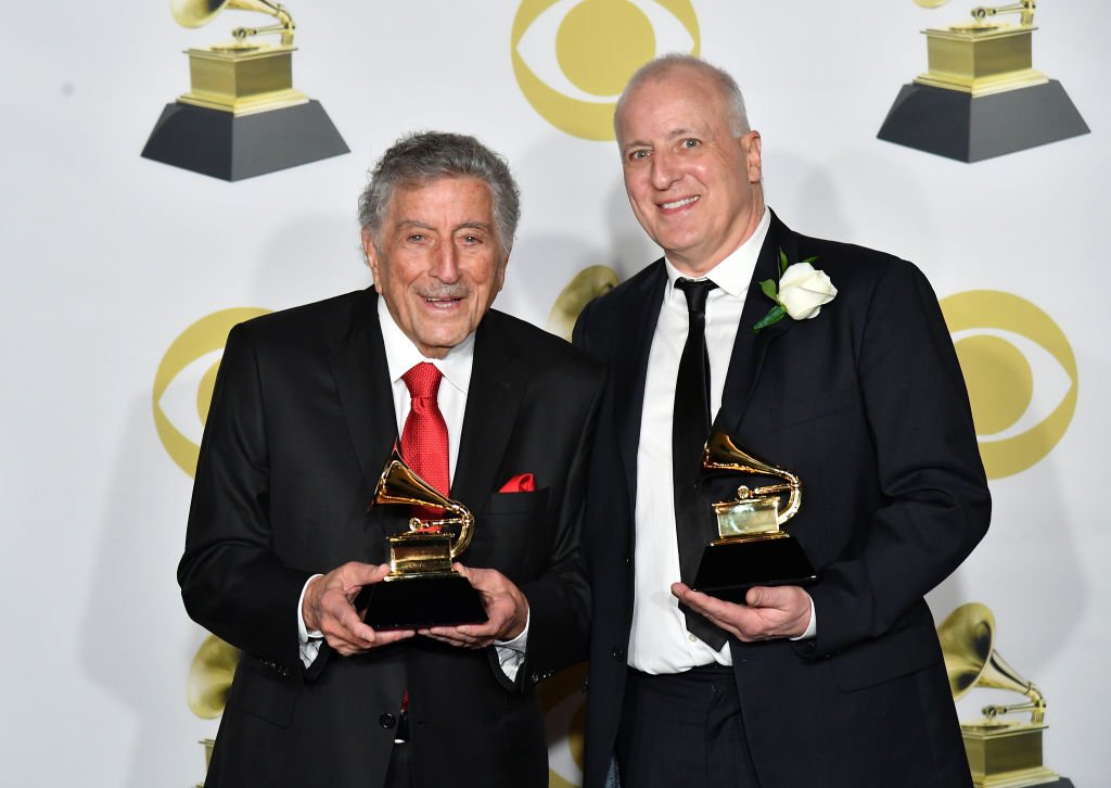 Tony Bennett and Dae Bennett, pose during the 60th Annual GRAMMY Awards at Madison Square Garden on January 28, 2018 in New York City. | Photo: Getty Images