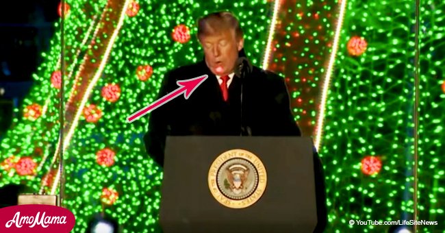 Red lights on President Trump's neck and face as well as 'crosshairs' photo worried supporters