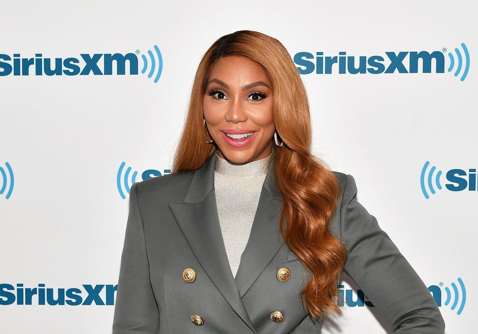 Singer/TV personality Tamar Braxton celebrates her birthday and Saint Patrick's Day at SiriusXM Studios on March 17, 2017 | Photo: Getty Images