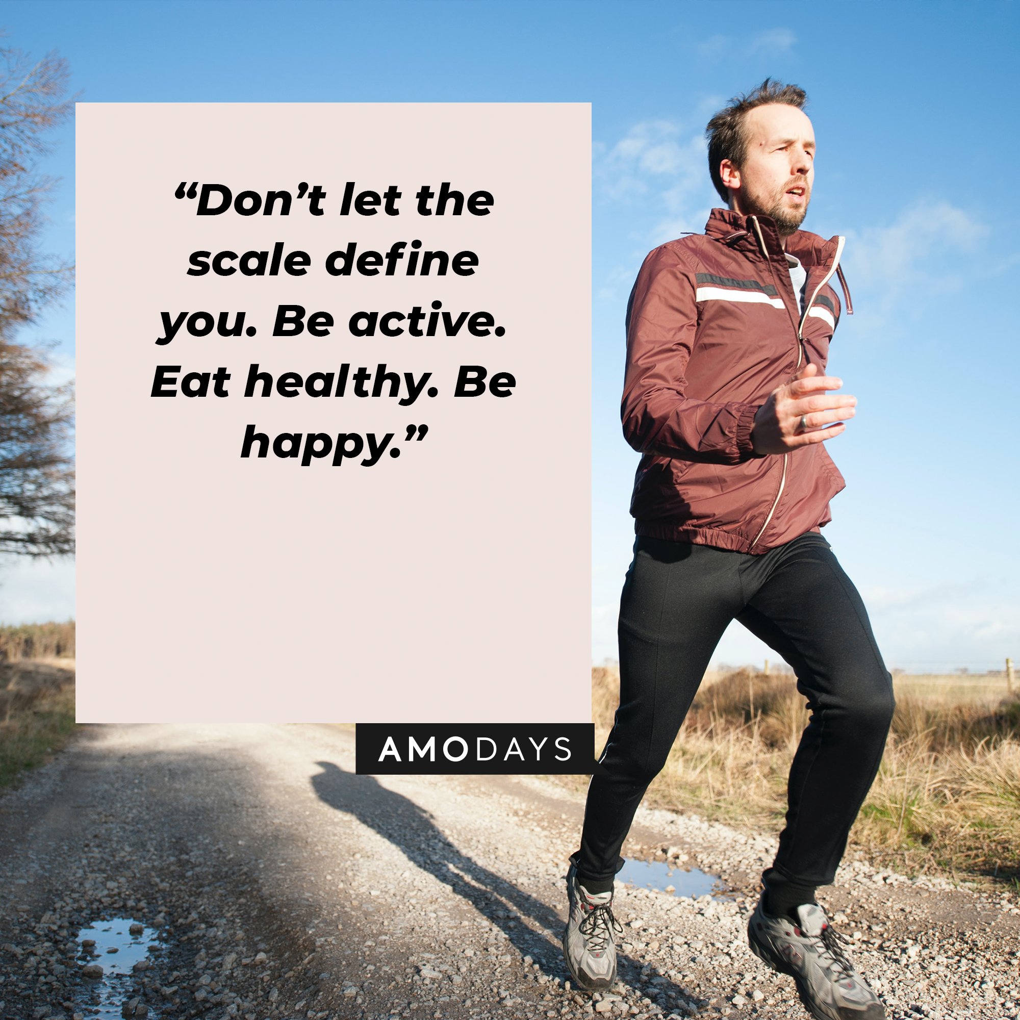 Juice WRLD’s quote: “Don’t let the scale define you. Be active. Eat healthy. Be happy.” | Image: AmoDays