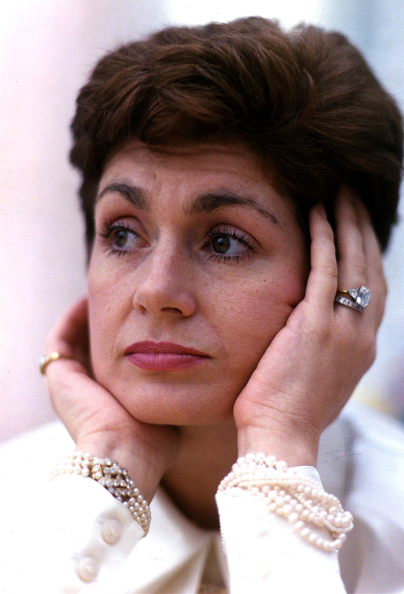 Portrait of Sharon Osbourne on August 11, 1989 | Source: Getty Images 