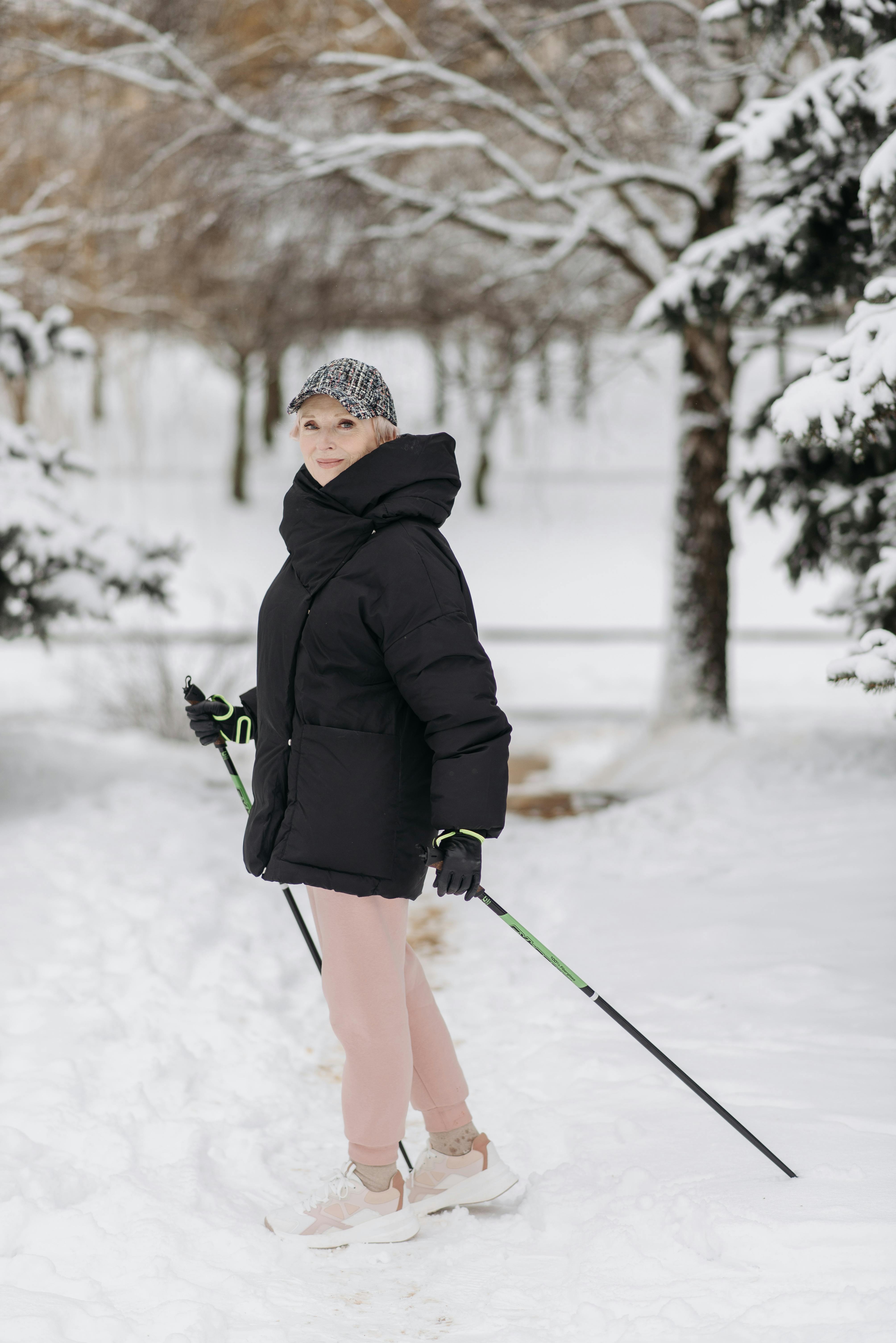 A woman hiking in the snow | Source: Pexels