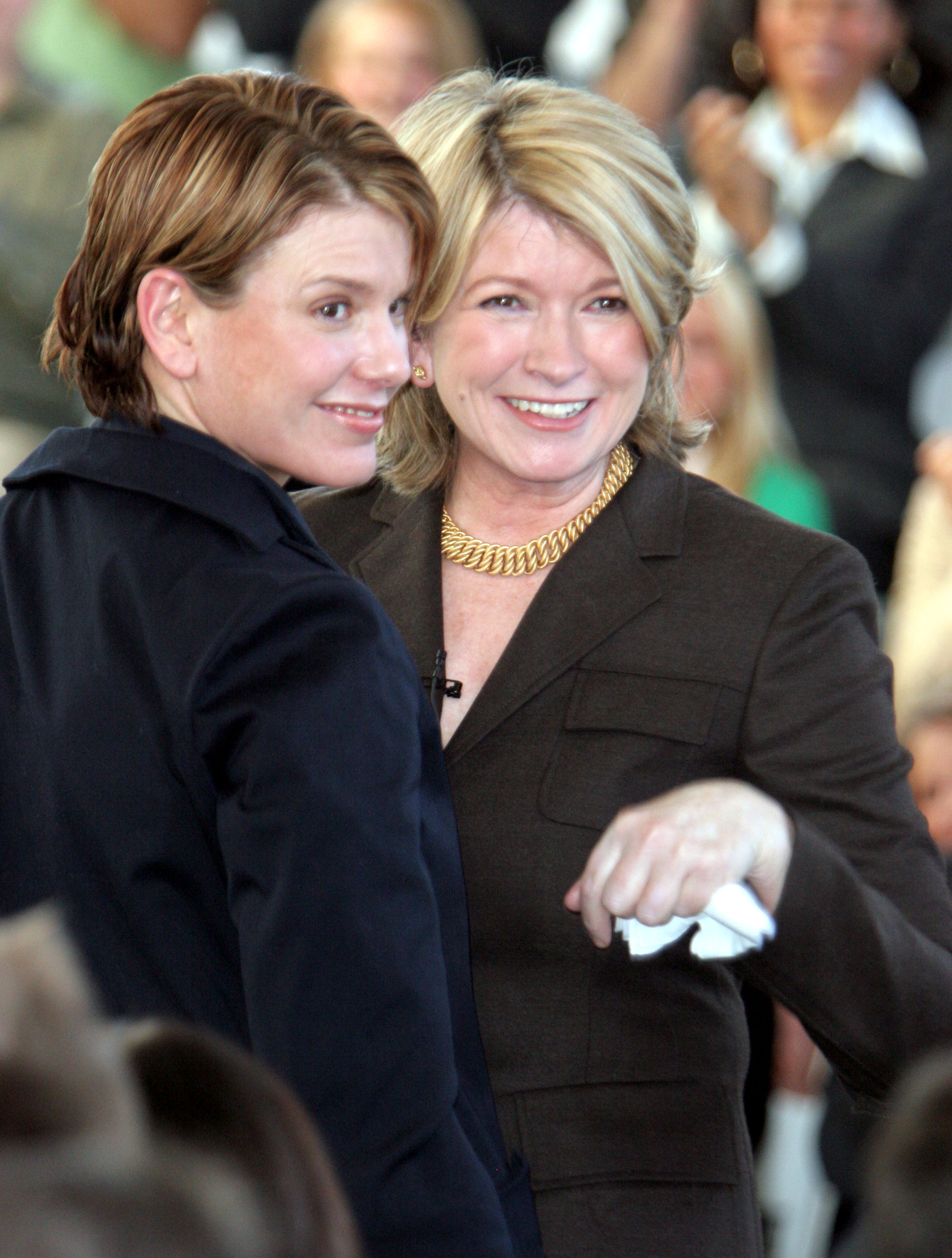 Martha Stewart and daughter Alexis during a press conference at Omnimedia Headquarters in New York City  | Source: Getty Images