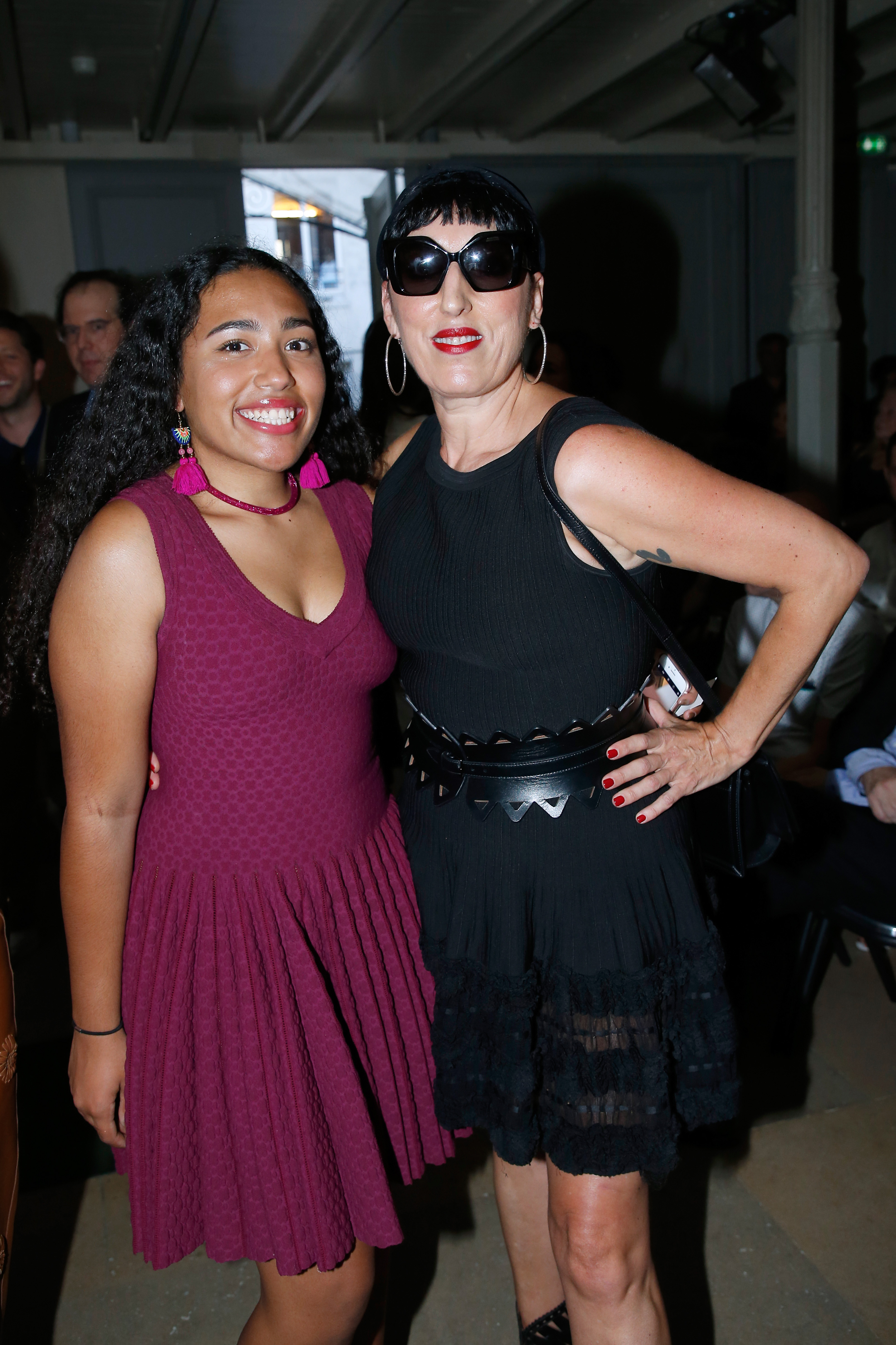 Luna Garcia and Rossy de Palma at the Azzedine Alaia Fashion Show as part of Haute Couture Paris Fashion Week at Azzedine Alaia Gallery on July 5, 2017 in Paris, France | Source: Getty Images