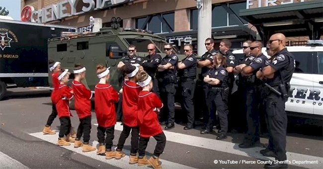 Epic dance battle between police officers and young dancers went viral