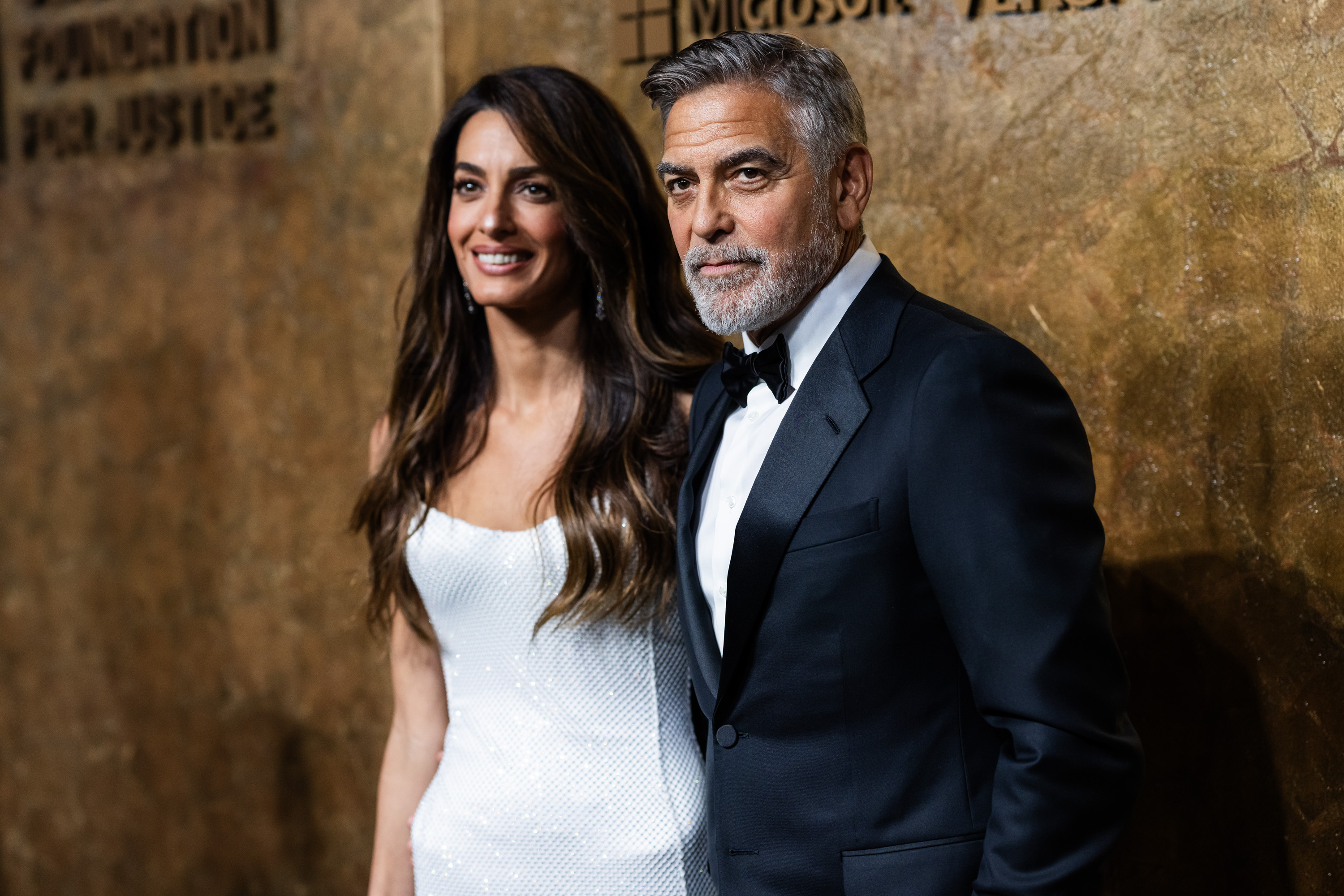 Amal Clooney and George Clooney at The Albie Awards in New York on September 28, 2023 | Source: Getty Images