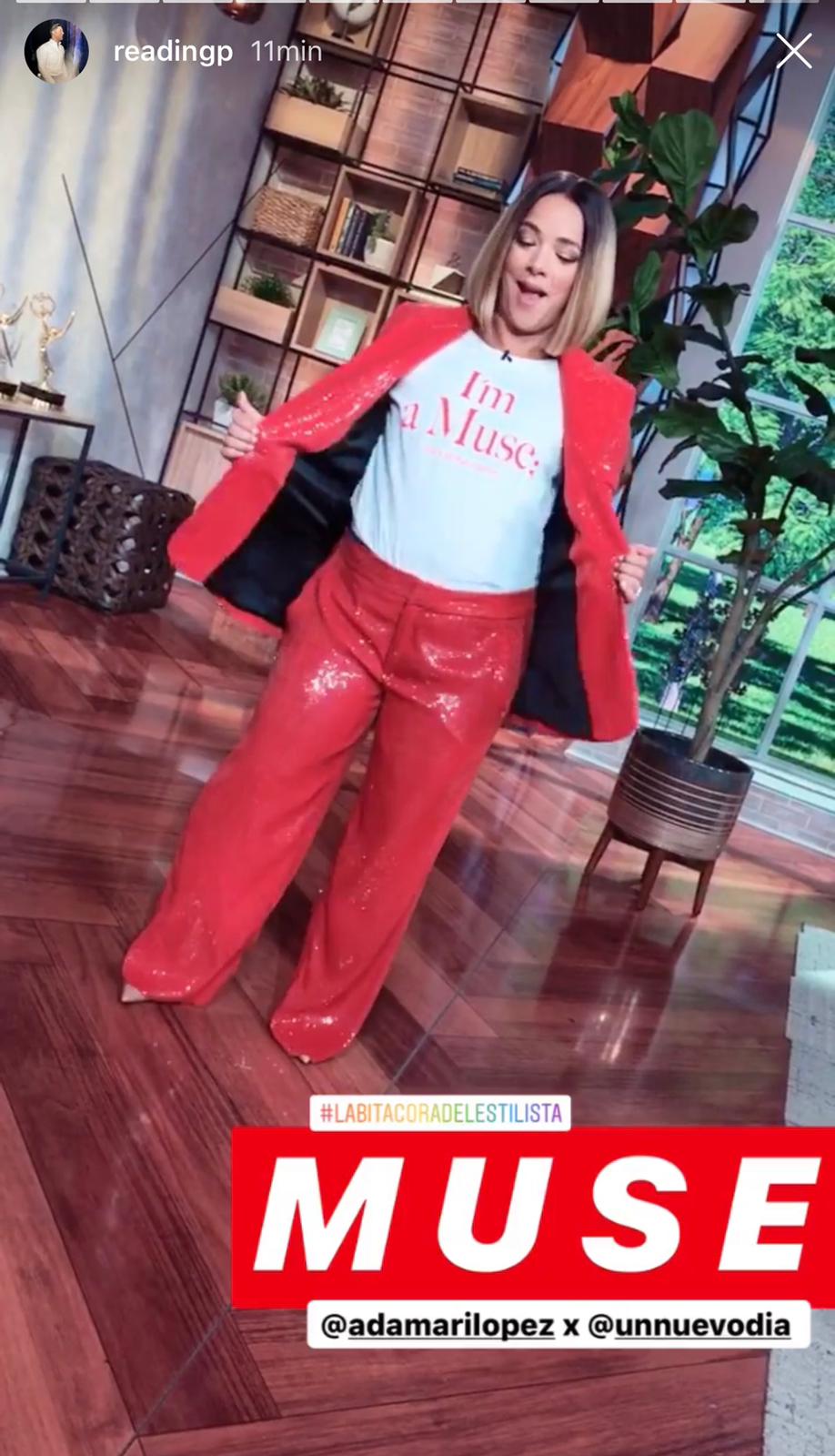 Adamari López en el estudio de Un Nuevo Día. |Imagen: Instagram/readingp Adamari López en el estudio de Un Nuevo Día. |Imagen: Instagram/readingp
