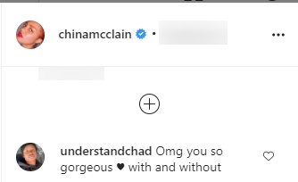 A screenshot of a fan's comment on China Anne McClain's post on her Instagram page | Photo: instagram.com/chinamcclain/